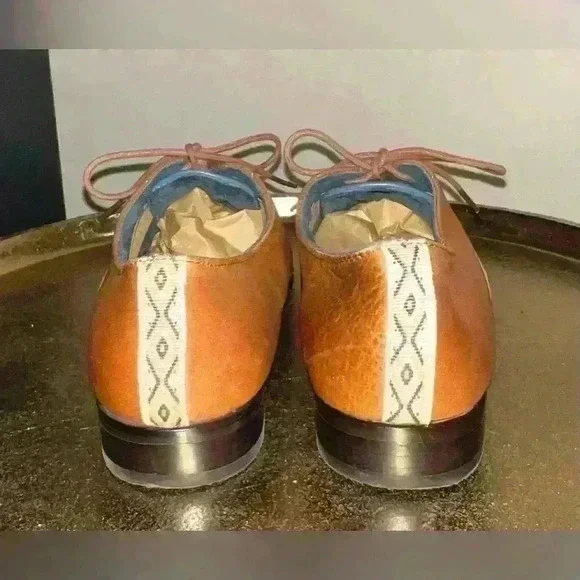 TOMS Oxford Lace-up Dress Shoe in Brown Leather - Picture 6 of 11